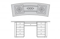 Klasický Stylový Dřevěný Stůl C400