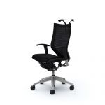Židle OKAMURA CP Rám stříbrný Sedák Černá Síť