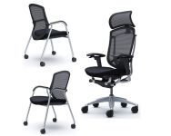 Set of 1xOffice and 2xMeeting CONTESSA II Chairs